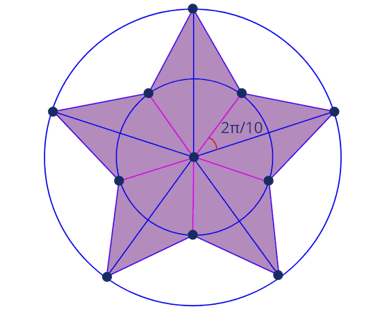 Star with inner points angle