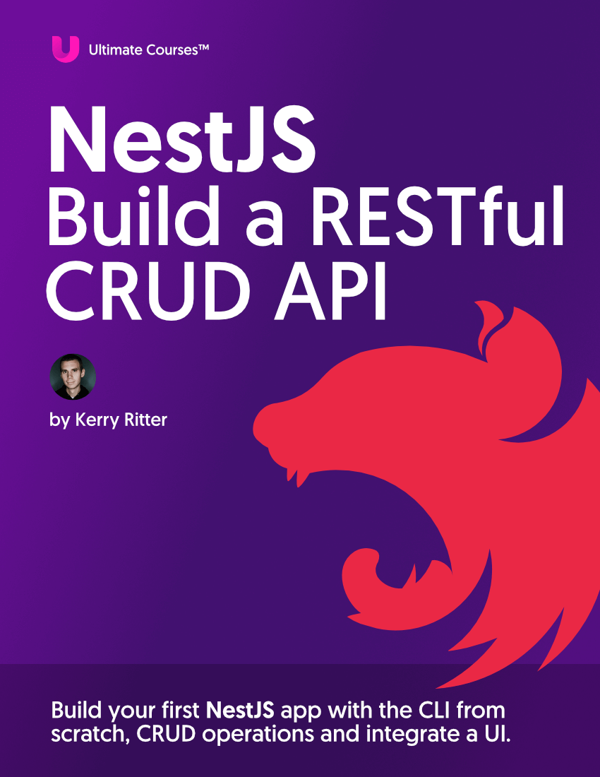 NestJS Build a RESTful CRUD API eBook Cover