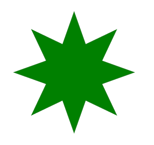 8-rays star